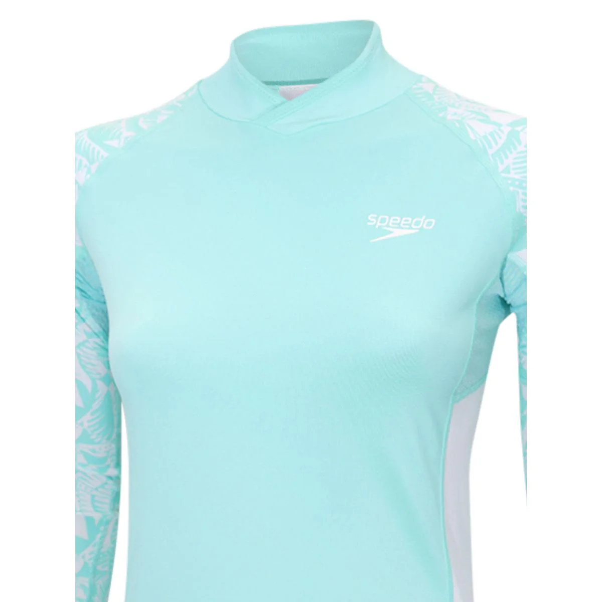 Speedo Deluxe Long Sleeves Breathable Women's Rashguard — цвет синий, размер L (UK SIZE)