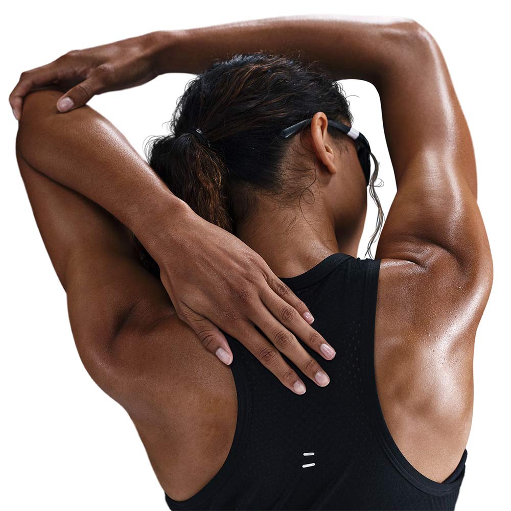 NIKE Tempo Women's Running Tank - Black - L (US SIZE)