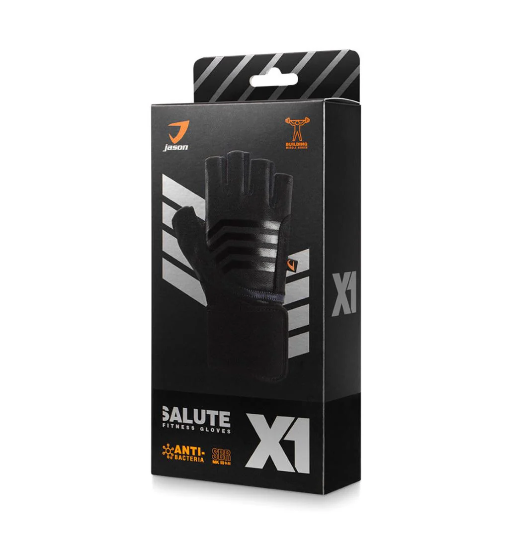 JASON X-Salute-I Men's Training Gloves - Black - L (US SIZE)