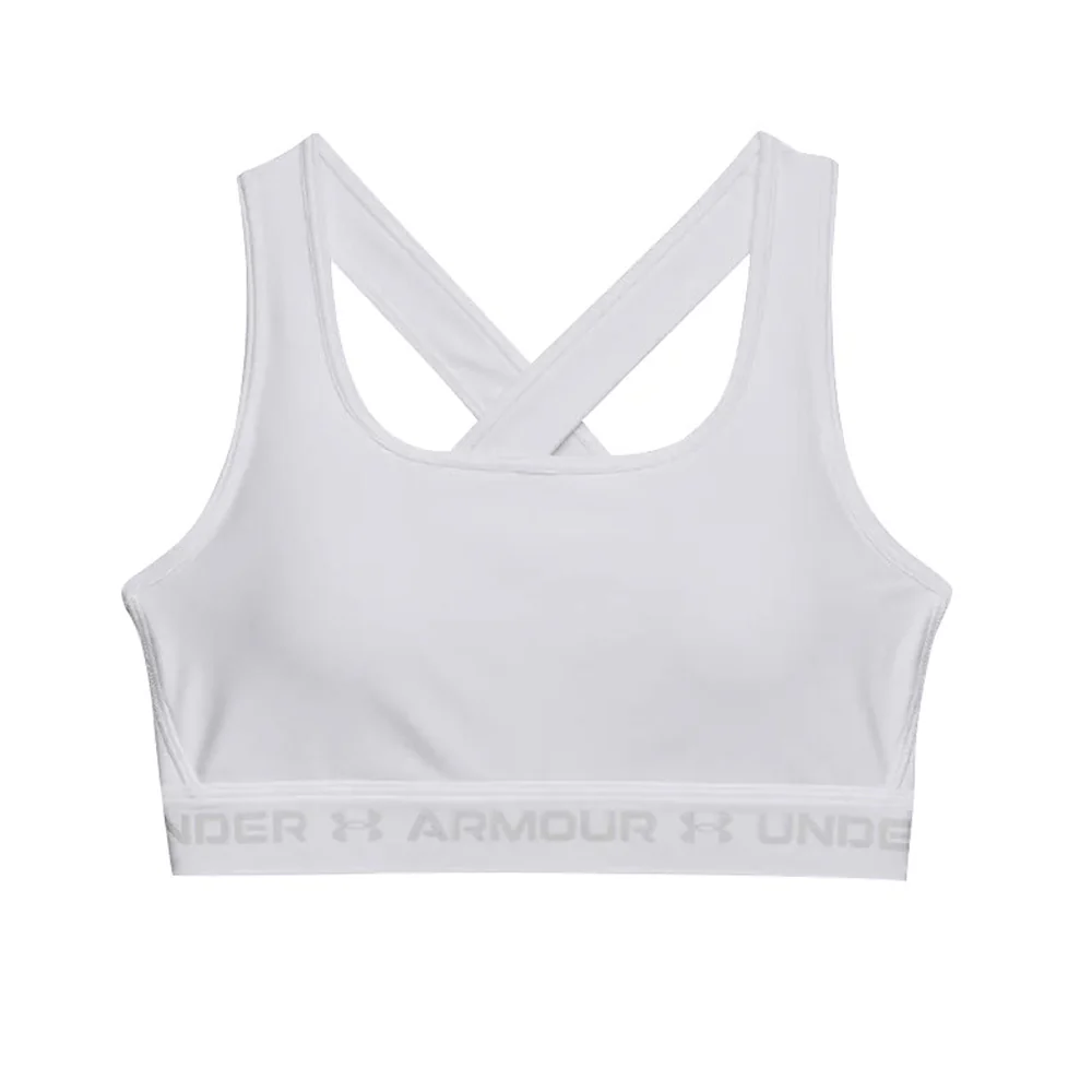 Женский спортивный топ Under Armour Mid Crossback — цвет белый, размер L (американский размер)