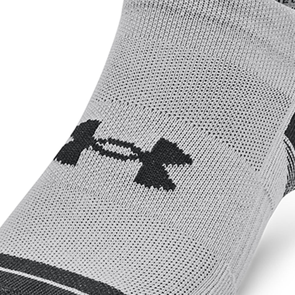 UNDER ARMOUR Performance Tech™ No Show Unisex Socks (3 Packs) - Black - L (US SIZE)