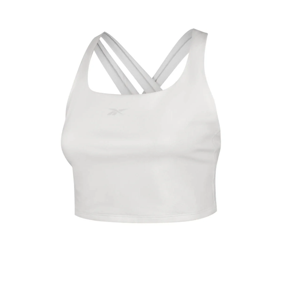 REEBOK Lux Tank Women's Sports Bra - White - 2XS (US SIZE)