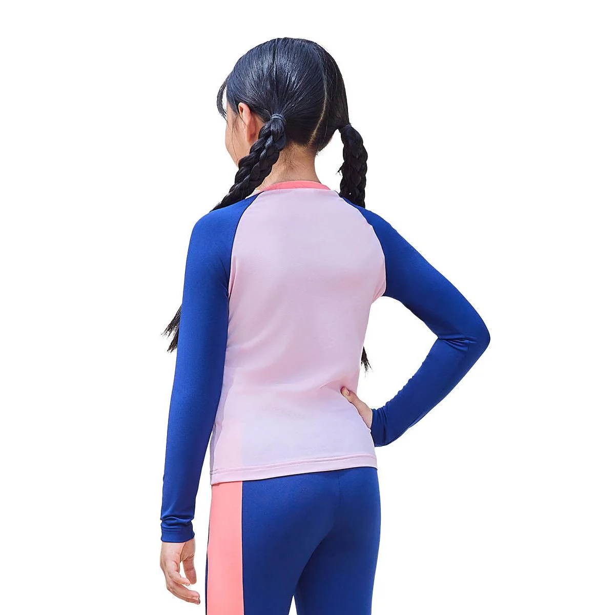 SPEEDO Heart Cerulean Long Sleeve Girls Rashguard - Blue - 11-12 YEARS