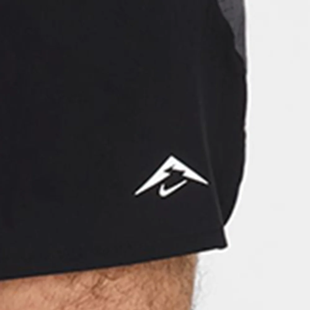 NIKE Dri-FIT Trail 6" Brief-Lined Men's Running Shorts - Black - L (US SIZE)