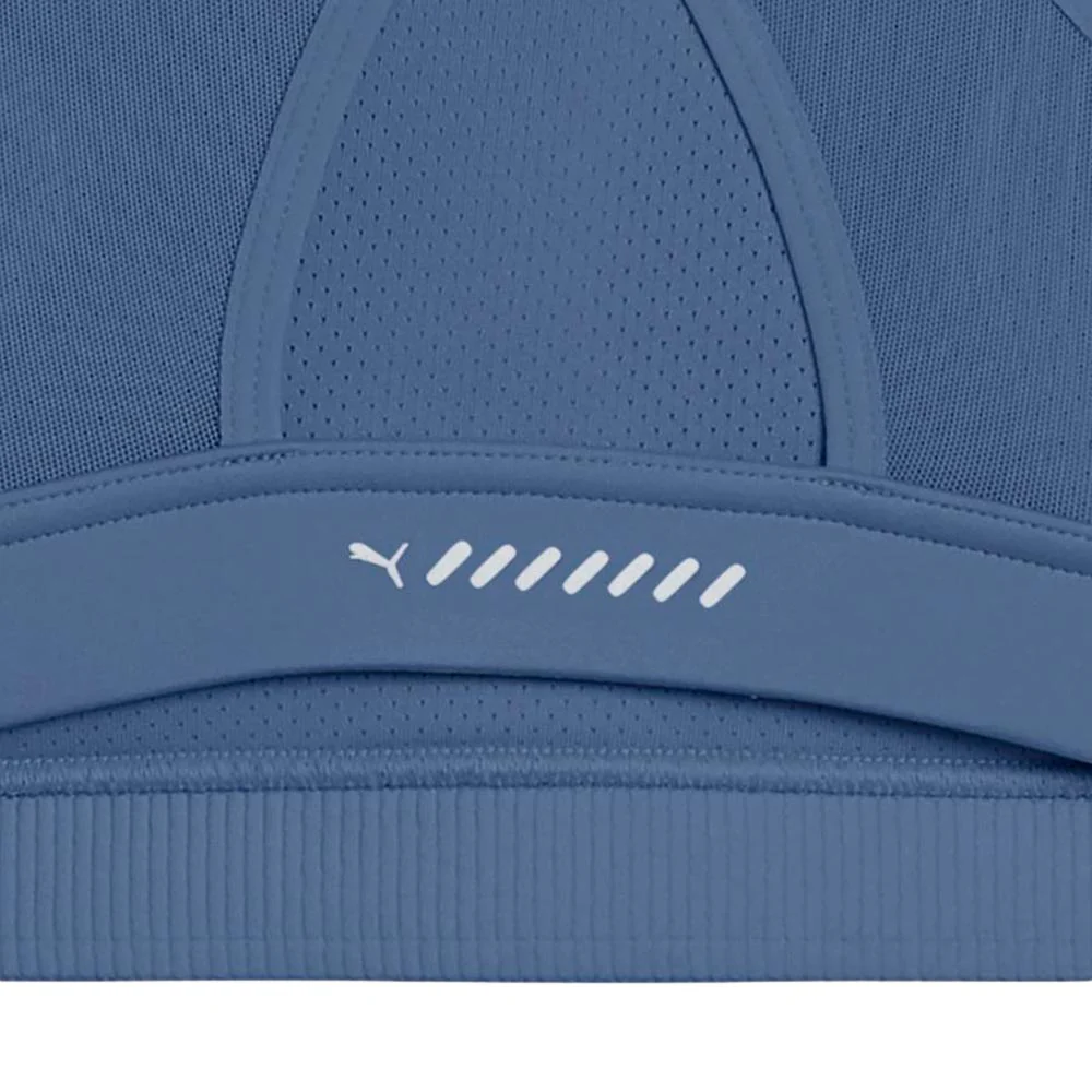 PUMA 4Keeps Women's Running Sports Bra - Blue - L (UK SIZE)