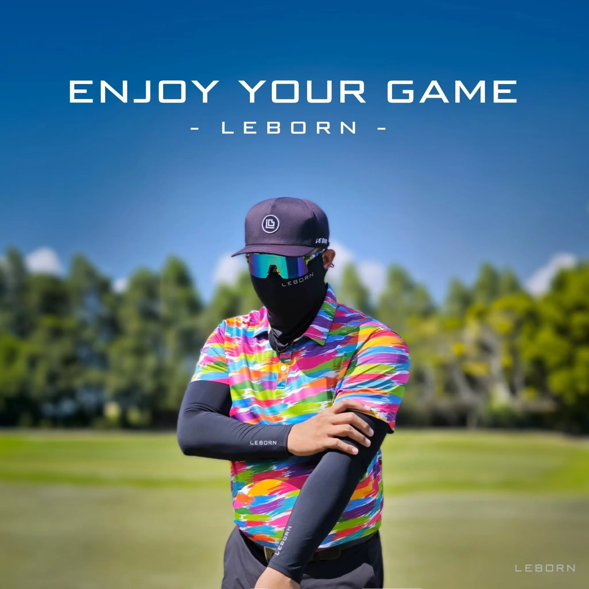 LEBORN Cooling Arm Sleeve ปลอกแขนกันแดด สีขาว - White - L