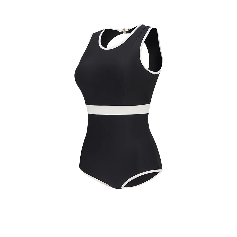 SPEEDO Modernist Shaping Open Back Women's Swimsuit - Black - 30 INCHES