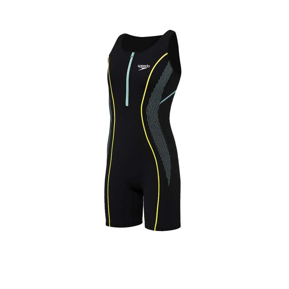 SPEEDO Hero 6.0 Kneesuit Girls Swimsuit - Black - 11-12 YEARS