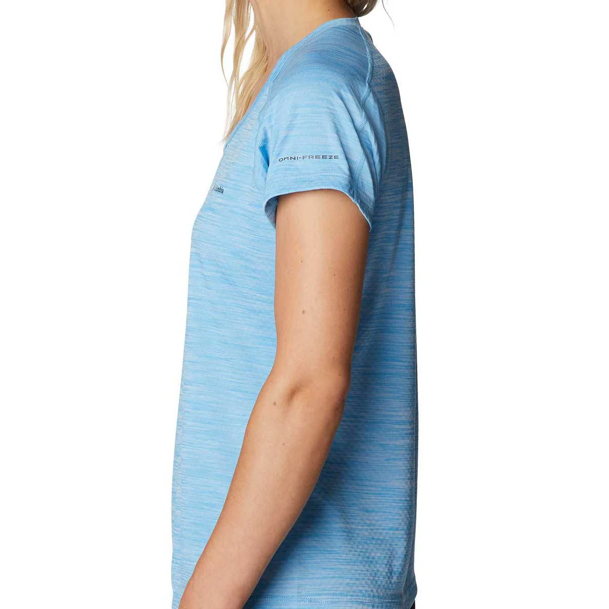 COLUMBIA Zero Rules Women's Training T-Shirt - Blue - L (US SIZE)