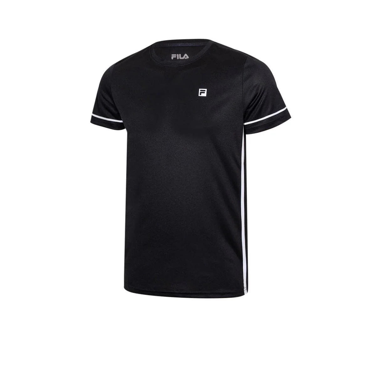 FILA Tennis TSA240815M Men's Training T-Shirt - Black - 2XL (US SIZE)
