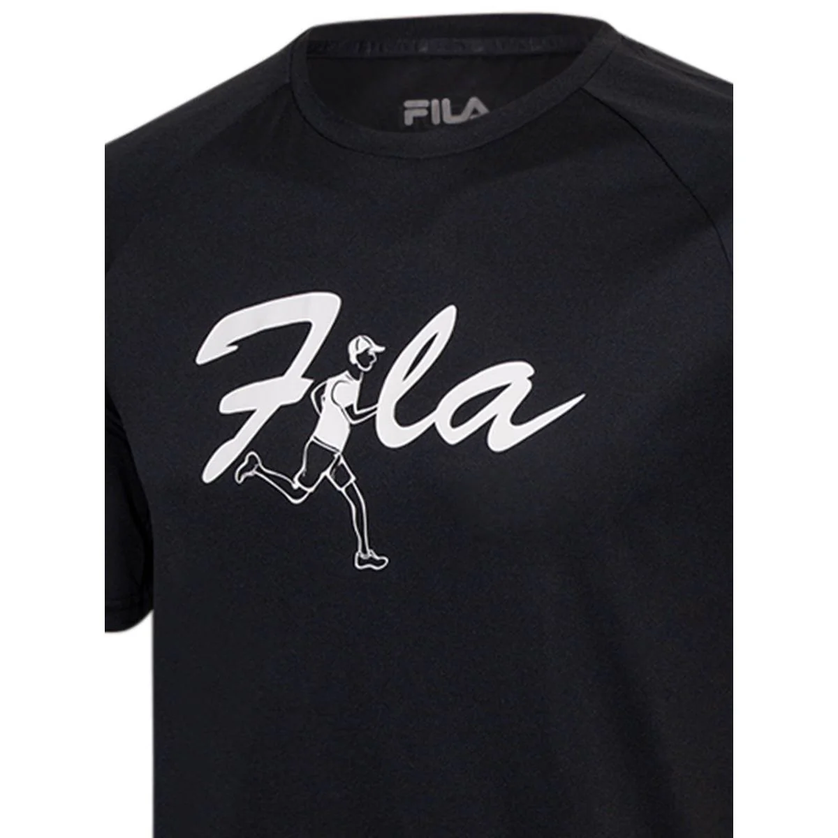 FILA Tennis TSA240814M Men's Training T-Shirt - Black - 2XL (US SIZE)
