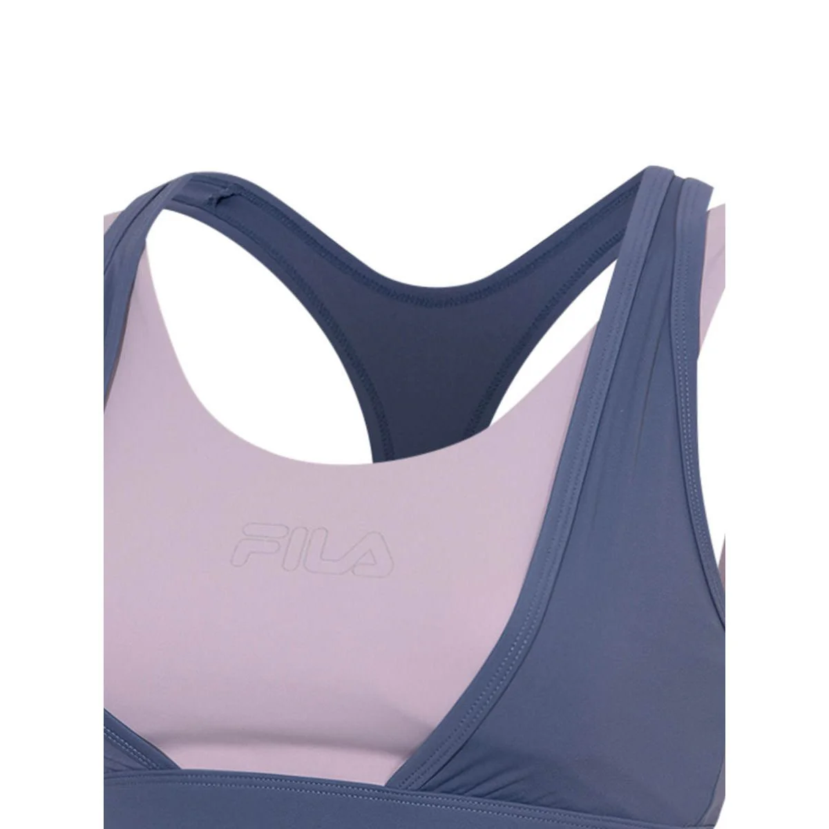 FILA Tennis SHA240810W Women's Sports Bra - Blue - 2XL (US SIZE)