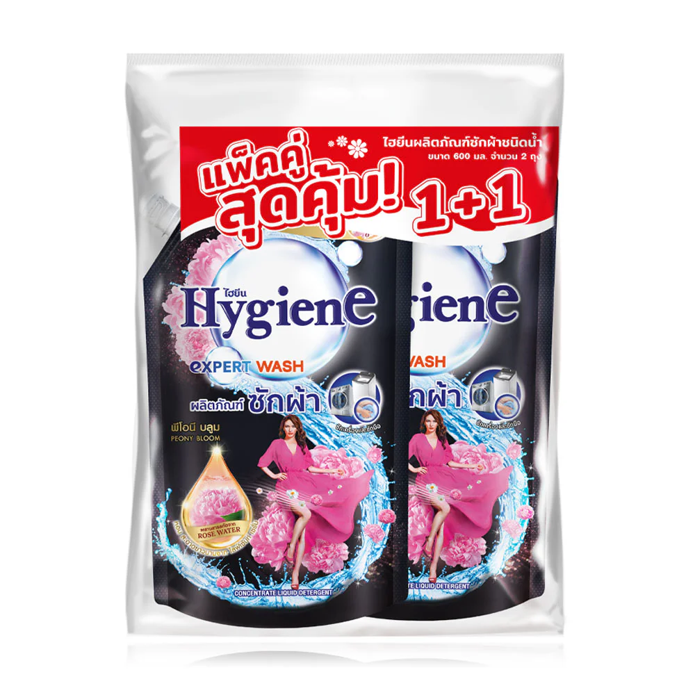 Hygiene Expert Wash Liquid Detergent Peony Bloom [600ml x 2pcs]