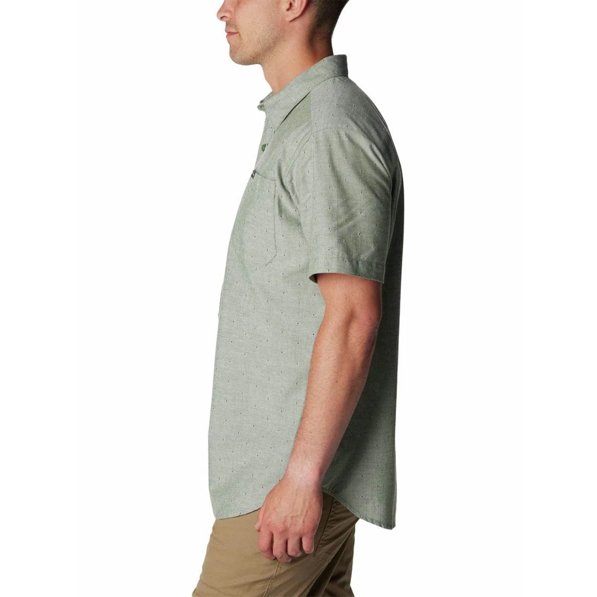 Мужская рубашка Columbia Rapid Rivers™ Novelty Short Sleeve — цвет зеленый, размер 2XL (американский размер)