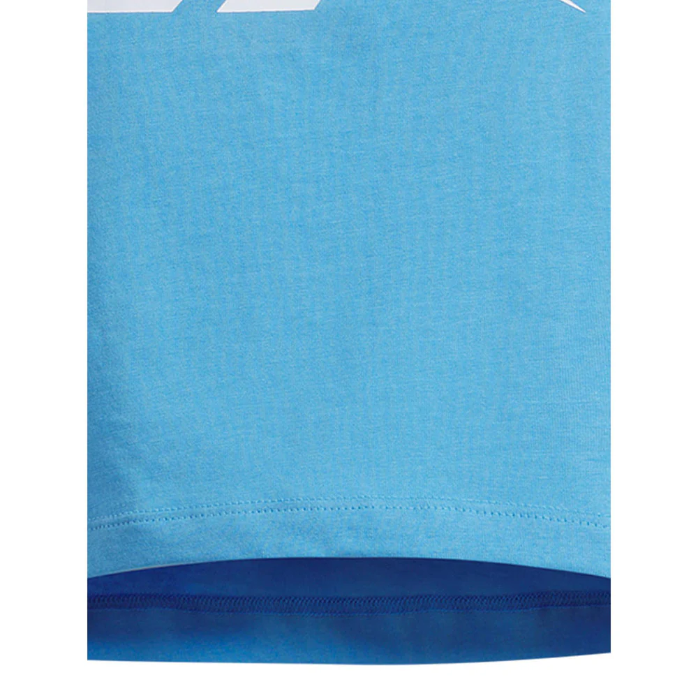 REEBOK Identity Crop Women's Training T-Shirt - Blue - L (US SIZE)