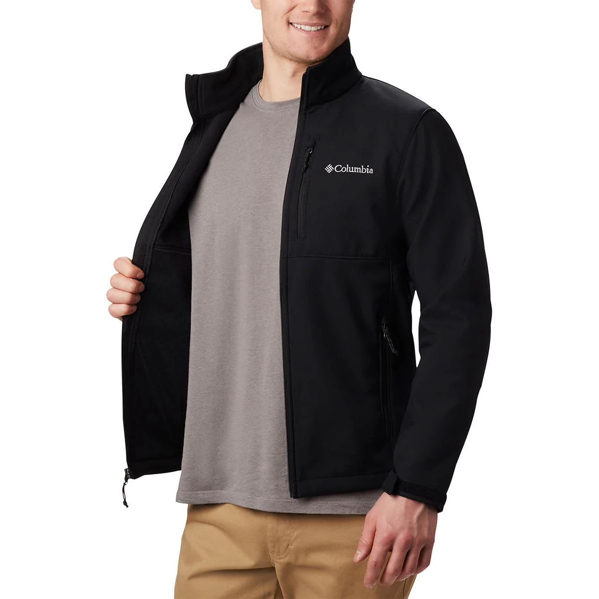 COLUMBIA Ascender™ Softshell Men's Jacket - Black - 2XL (US SIZE)