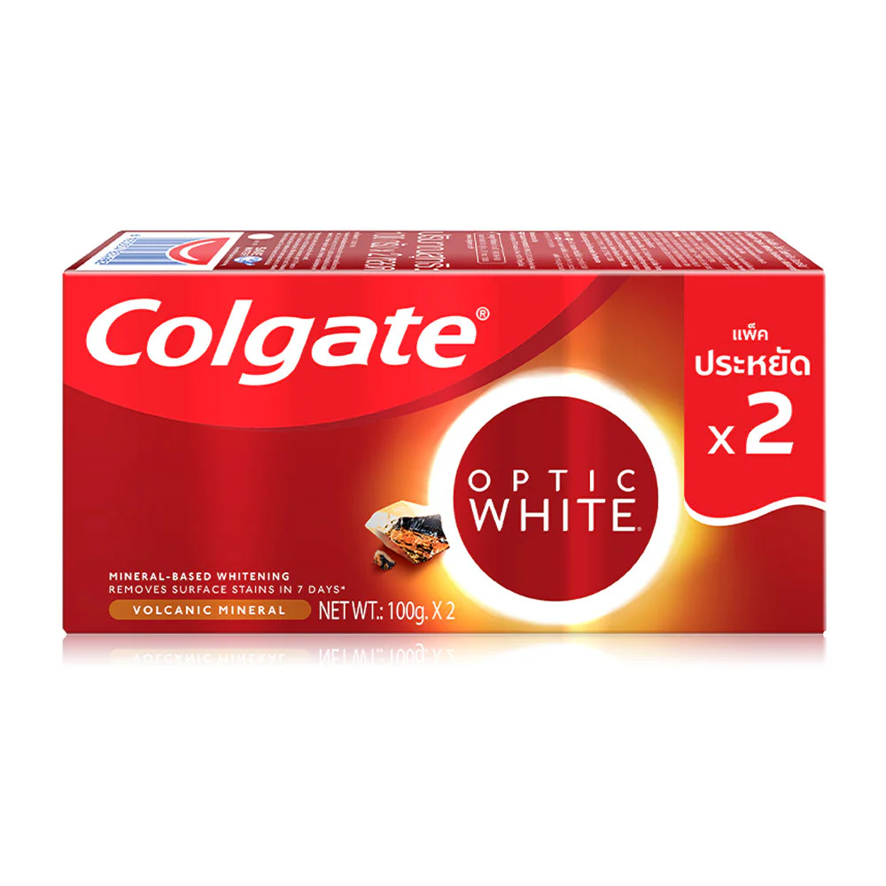 Зубная паста Colgate Optic White Volcanic Mineral [100 г x 2 шт]