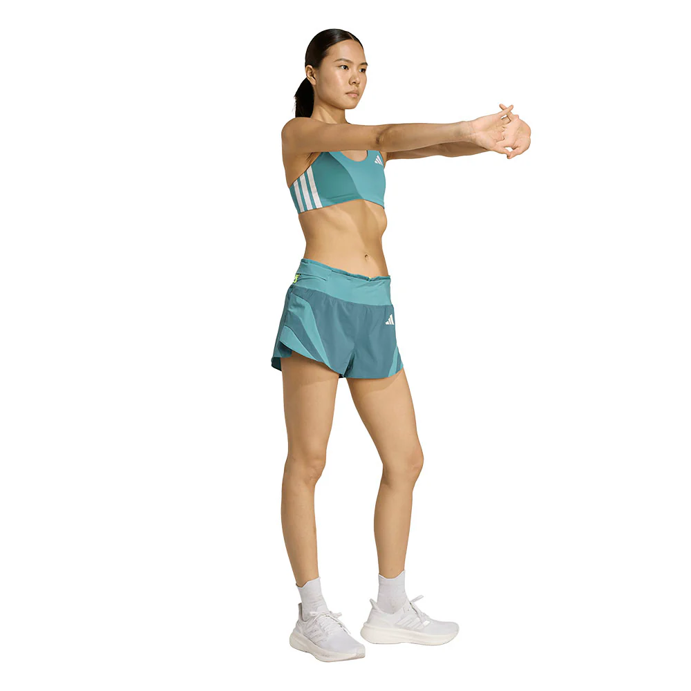 Женский спортивный топ Adidas Adizero Run Medium Support — цвет зеленый, L AA-B