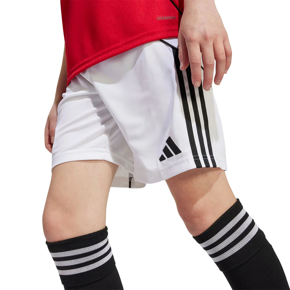 ADIDAS Kids Manchester United Home 2025/26 Football Shorts - White - 128 CM