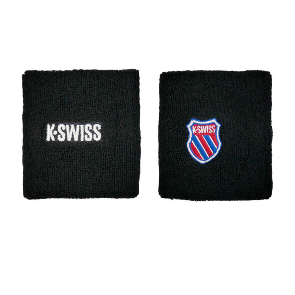K-SWISS KSWFW24WBBLK Unisex Wristbands - Black - ONE SIZE