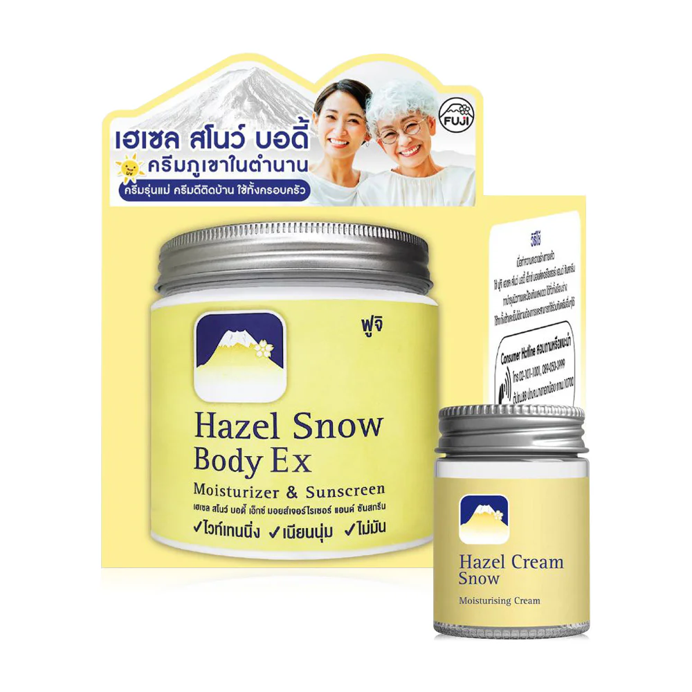Увлажняющее средство Fuji Cream Set 2Items Hazel Snow Body Ex & Sunscreen 450 г + Hazel Cream Snow Moisturising Cream 30 г