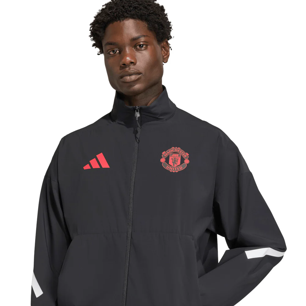 ADIDAS Manchester United Z.N.E. Anthem Men's Football Jacket - Black - 2XL (UK SIZE)