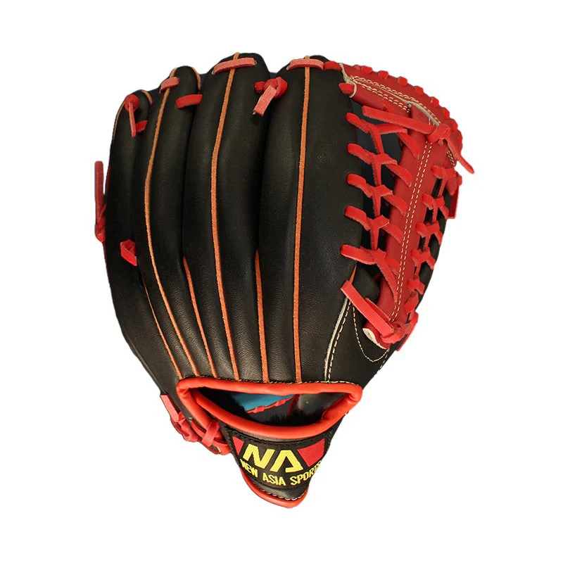 FBT Softball Gloves ถุงมือซอฟบอล Modified Trap 11.50 นิ้ว Black PVC 74430 - Black - One size