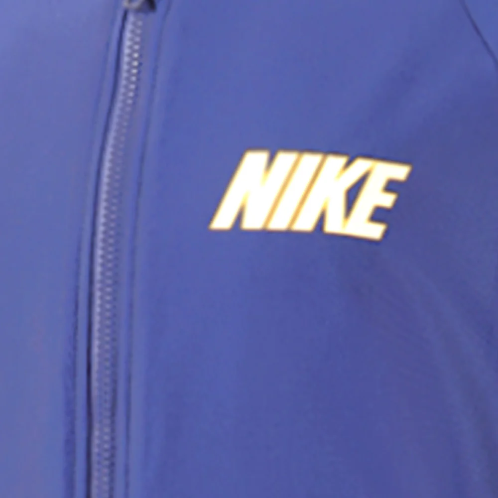 NIKE Long-Sleeve Zip Hydroguard Boys Rashguard - Blue - L (US SIZE)