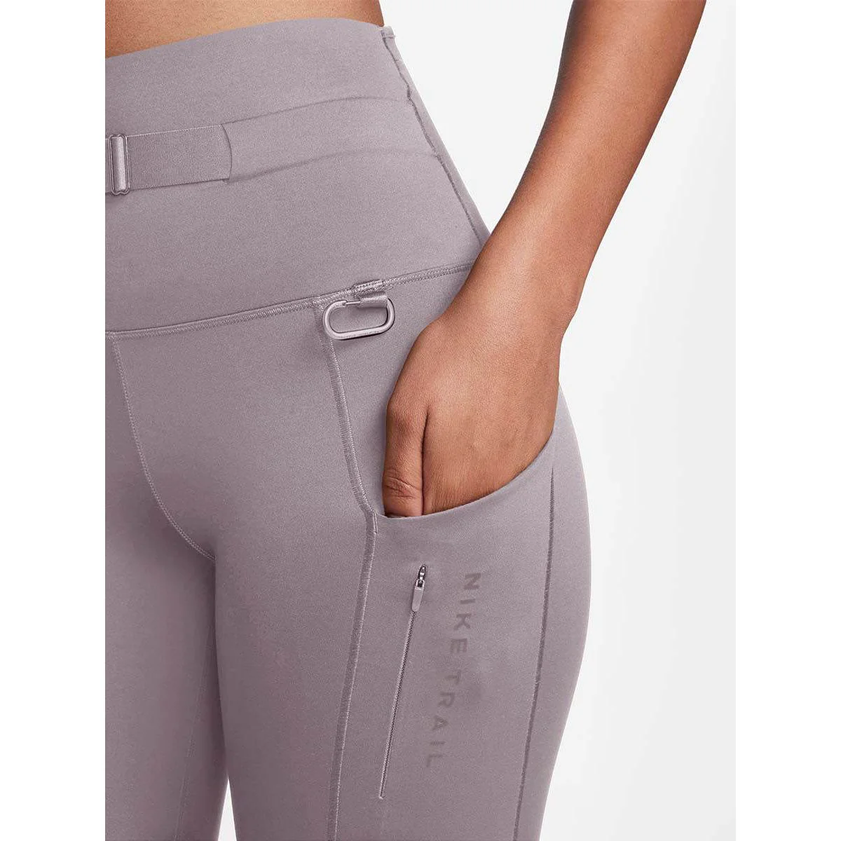 NIKE Trail Go Women's Running Leggings - Brown - L (ASIAN SIZE)