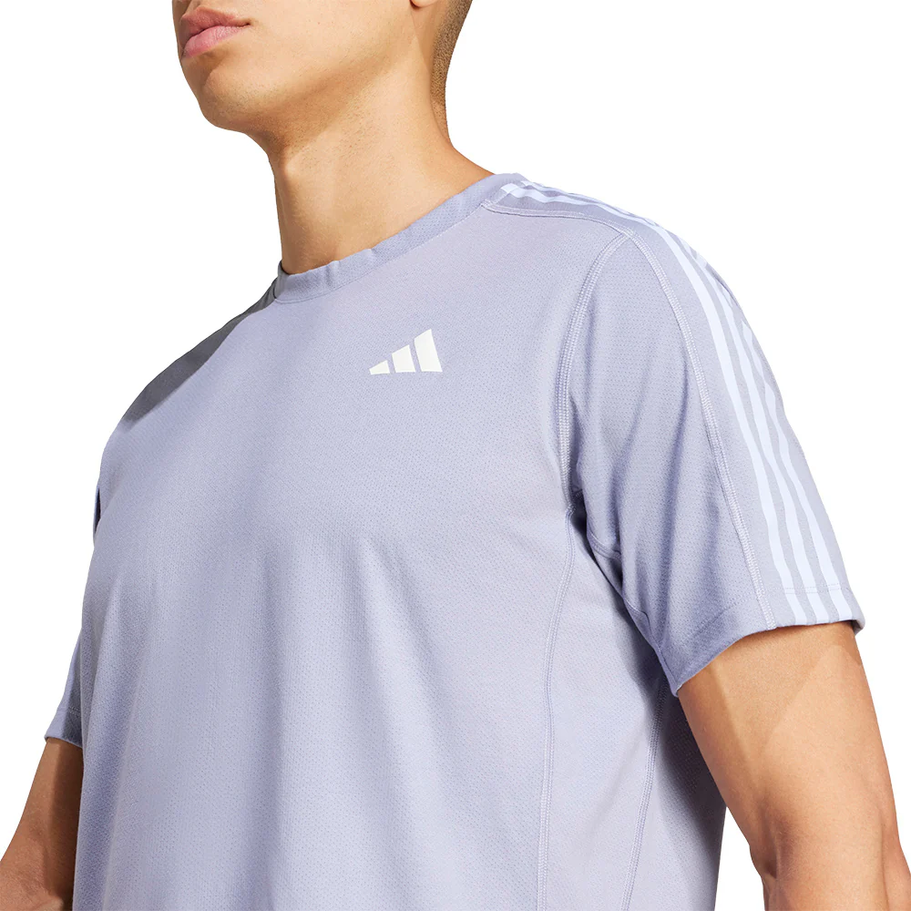ADIDAS Own The Run 3-Stripes Men's Running T-Shirt