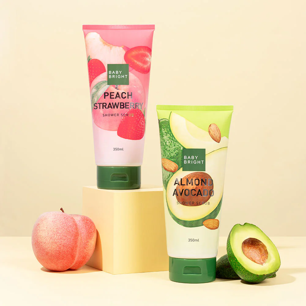 Baby Bright Almond Avocado Shower Scrub — Almond Avocado, 350 мл