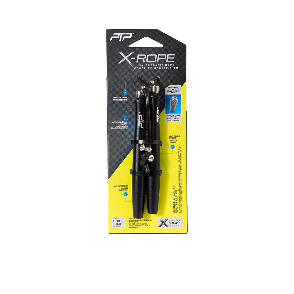 PTP XR1 Skip Rope - Black - ONE SIZE