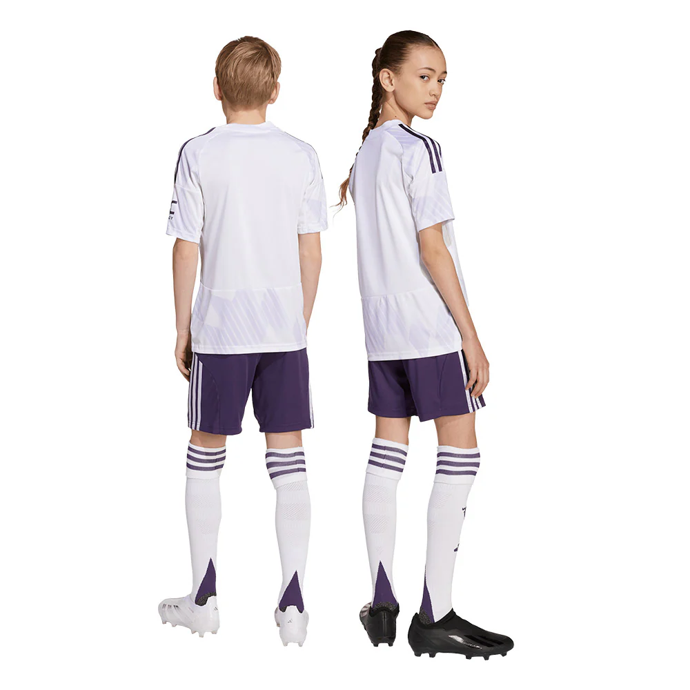ADIDAS Kids Manchester United Away 2025/26 Football Shorts - Purple - 128 CM