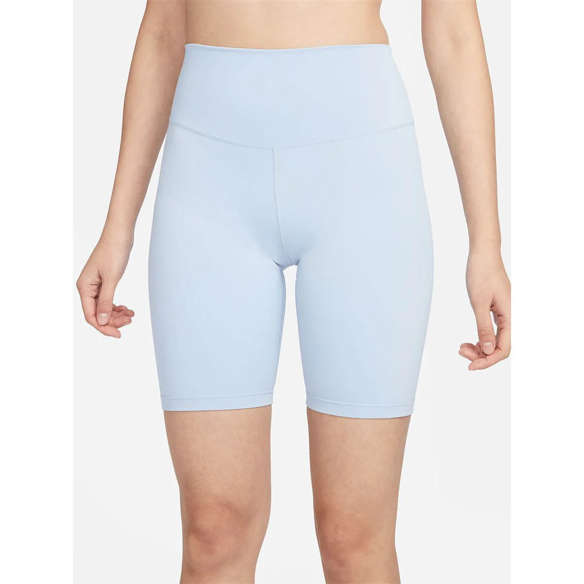 NIKE One High-Waisted 8" Women's Biker Shorts - Blue - L (ASIAN SIZE)