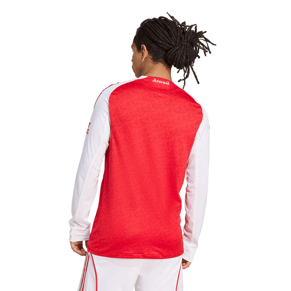 ADIDAS Men's Arsenal Home Authentic Long Sleeve 2025/26 Jersey - Red - L (UK SIZE)
