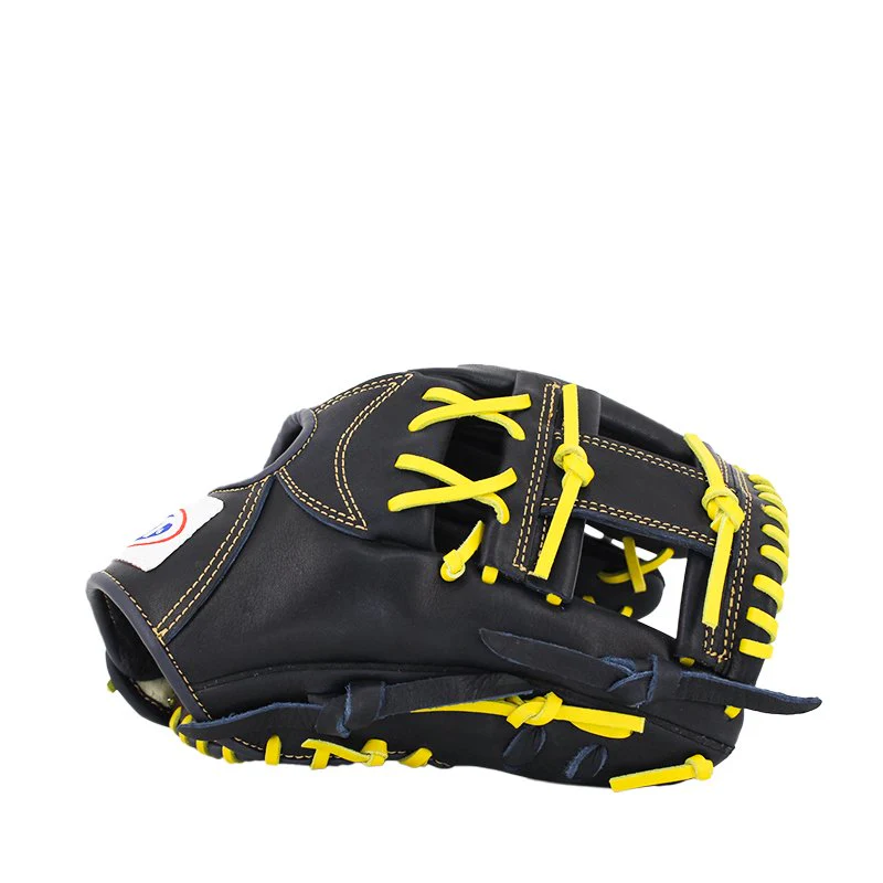 FBT Softball Gloves ถุงมือซอฟบอล Two-Piece 11.75 นิ้ว หนังแท้ Black 74426 - Black - One size