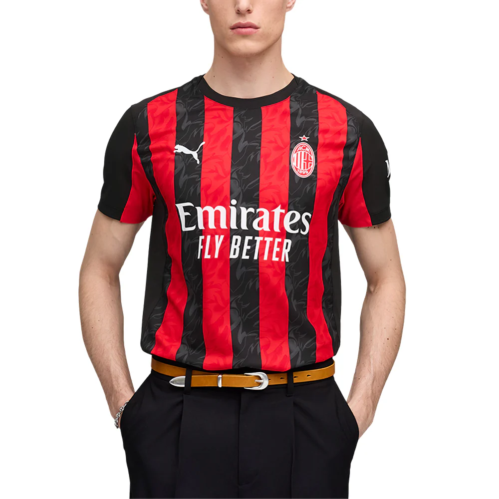 PUMA Men's AC Milan Home 2025/26 Jersey - Multi Color - 2XL (US SIZE)