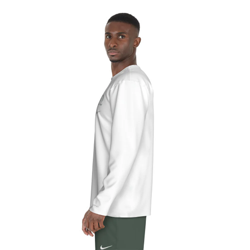 Мужская рубашка Nike Hydroguard Long-Sleeve Swim — цвет белый, размер L (американский размер)