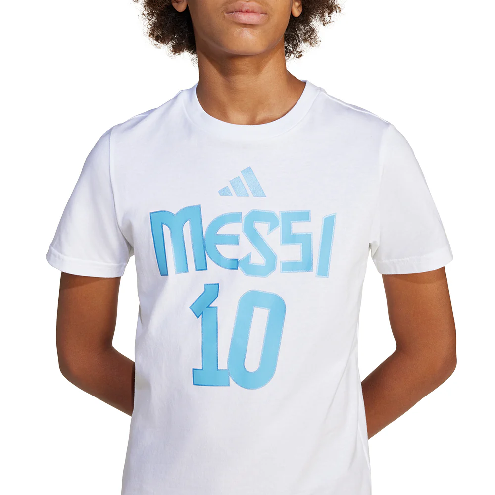 ADIDAS Messi Name and Number Graphic Kids Football T-Shirt