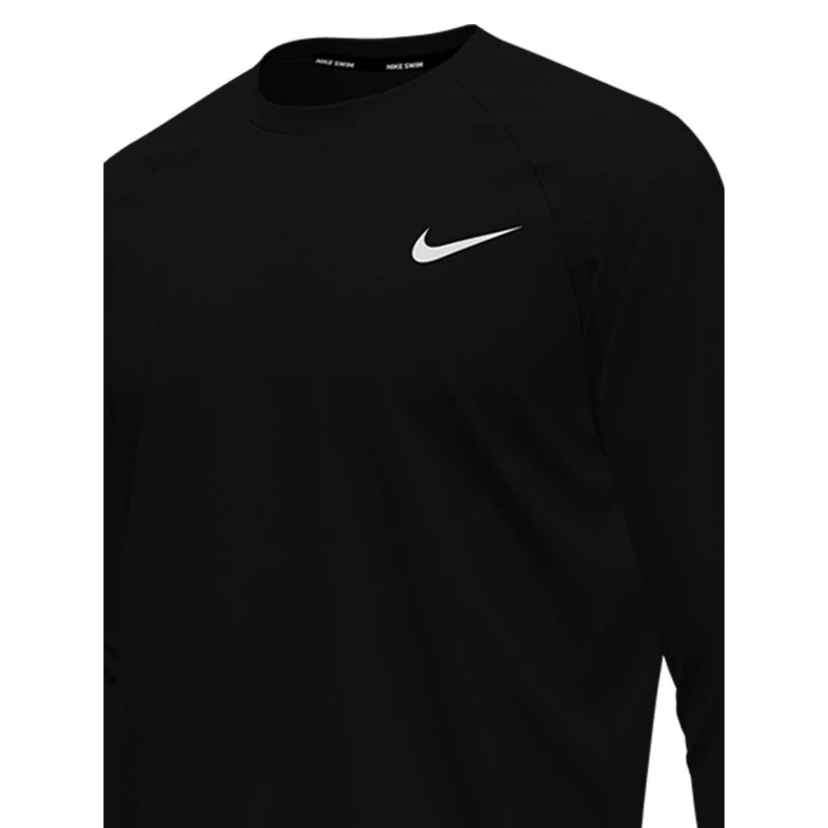 NIKE Essential Long Sleeve Hydroguard Men's Swim Shirt - Black - L (US SIZE)