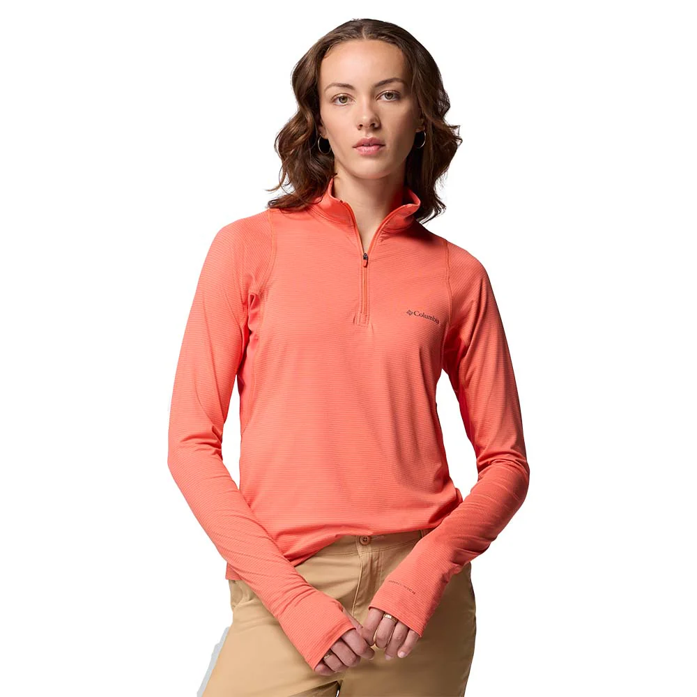 COLUMBIA Weekend Ascent™ Half Zip Women's Sweatshirt - Orange - 2XL (US SIZE)