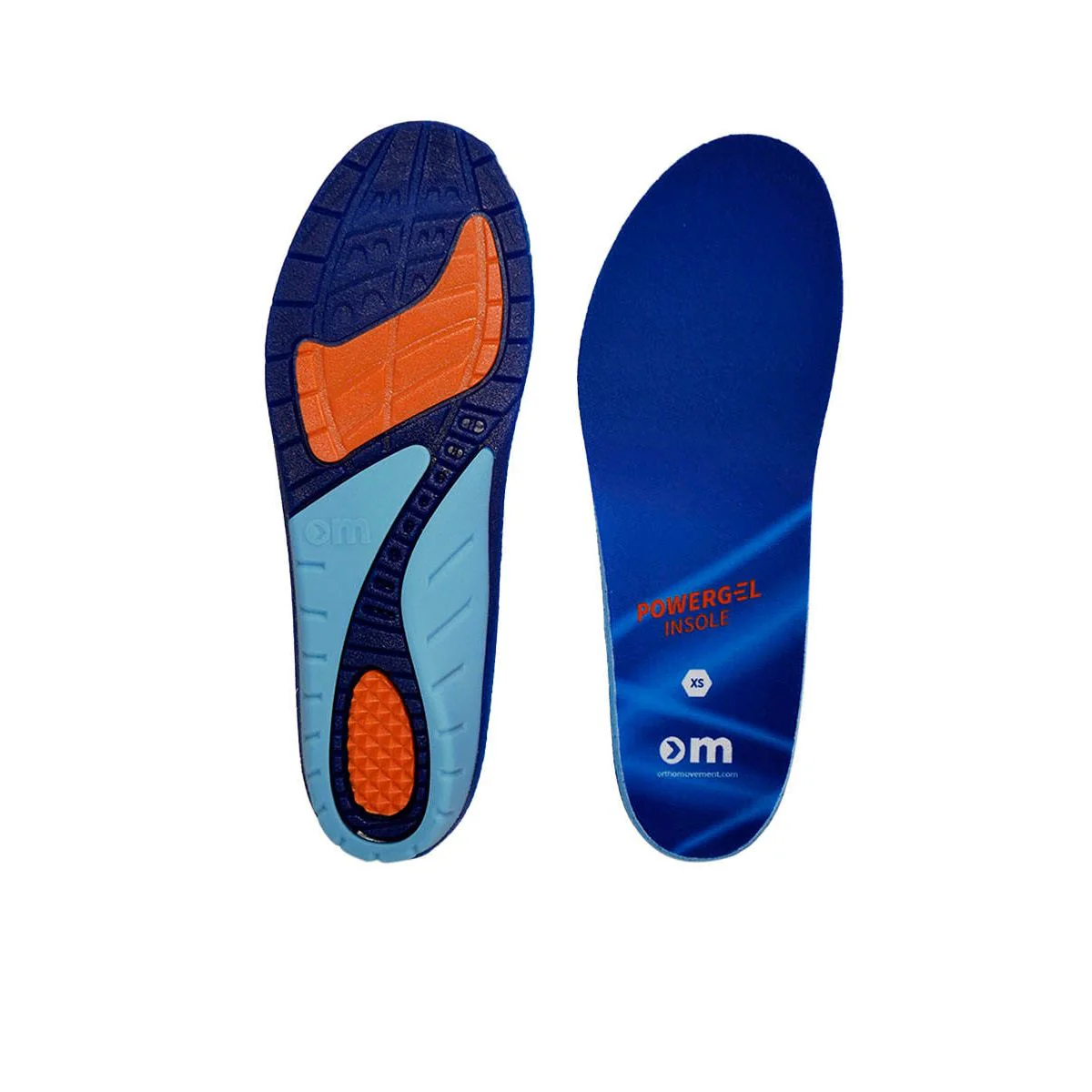 ORTHOMOVEMENT Powergel Insoles - Blue - EU 36