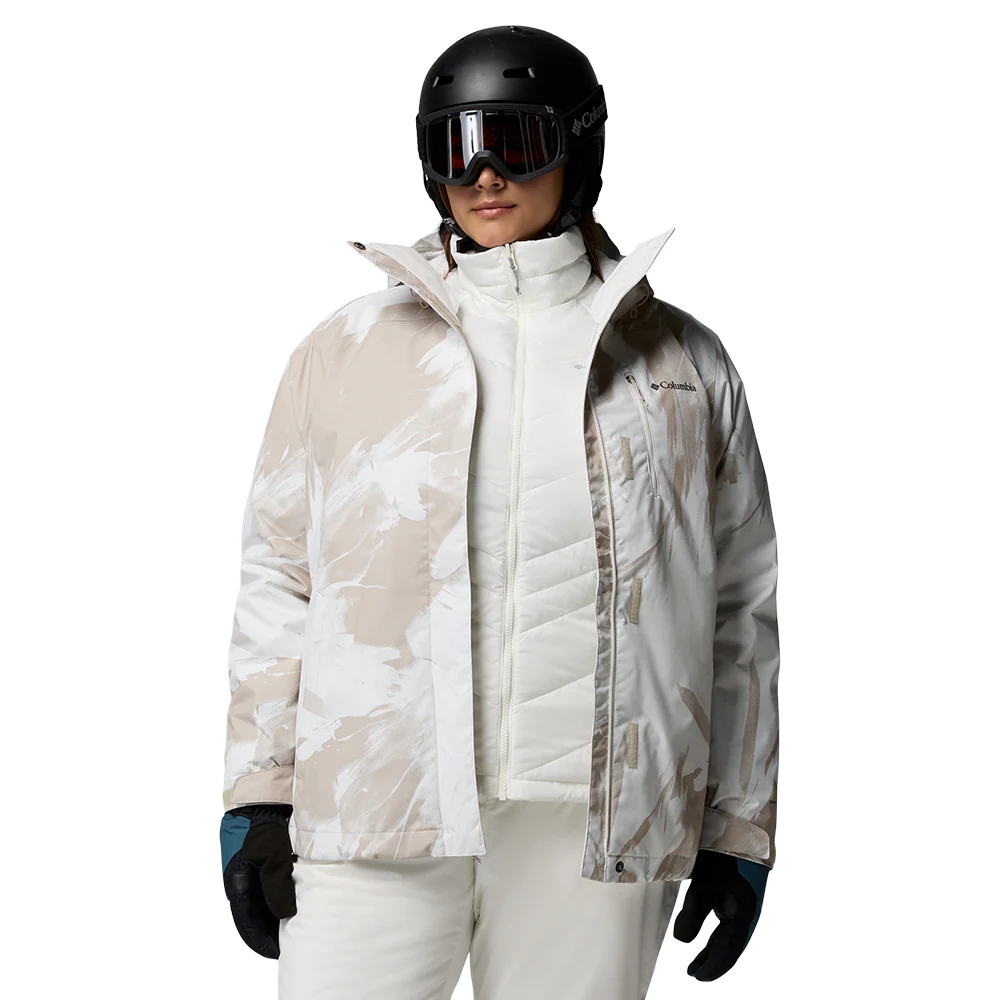COLUMBIA Whirlibird™ V Printed Interchange Women's Jacket - Beige - 2XL (US SIZE)