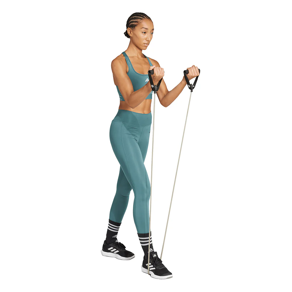 Женский спортивный топ Adidas Powerreact Training Medium-Support — цвет зеленый, L AA-B