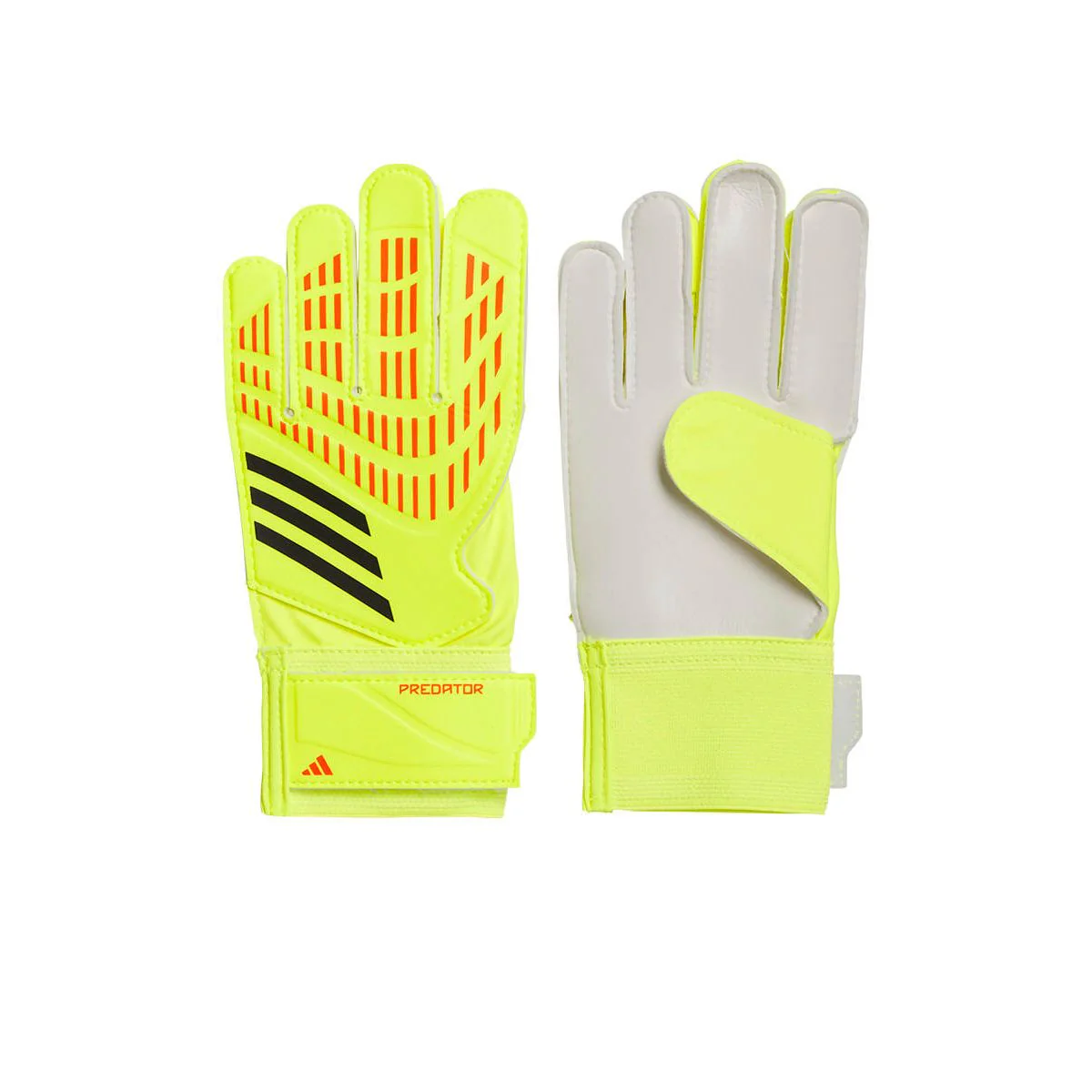 Детские перчатки Adidas Predator Training Goalkeeper — цвет желтый, размер US 4
