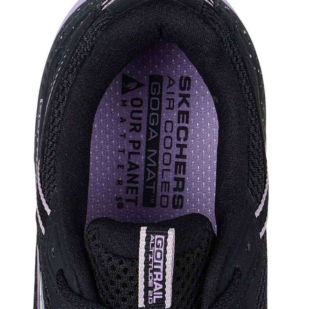 SKECHERS GOrun Trail Altitude 2.0 - Ravine Women's Trail Running Shoes - Black - US 10