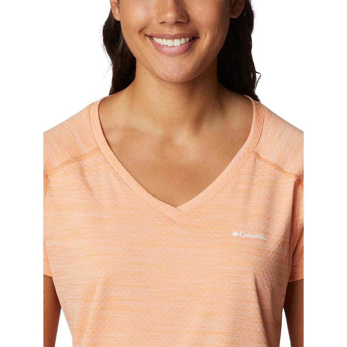 Женская тренировочная футболка Columbia Zero Rules — цвет оранжевый, размер L (американский размер)