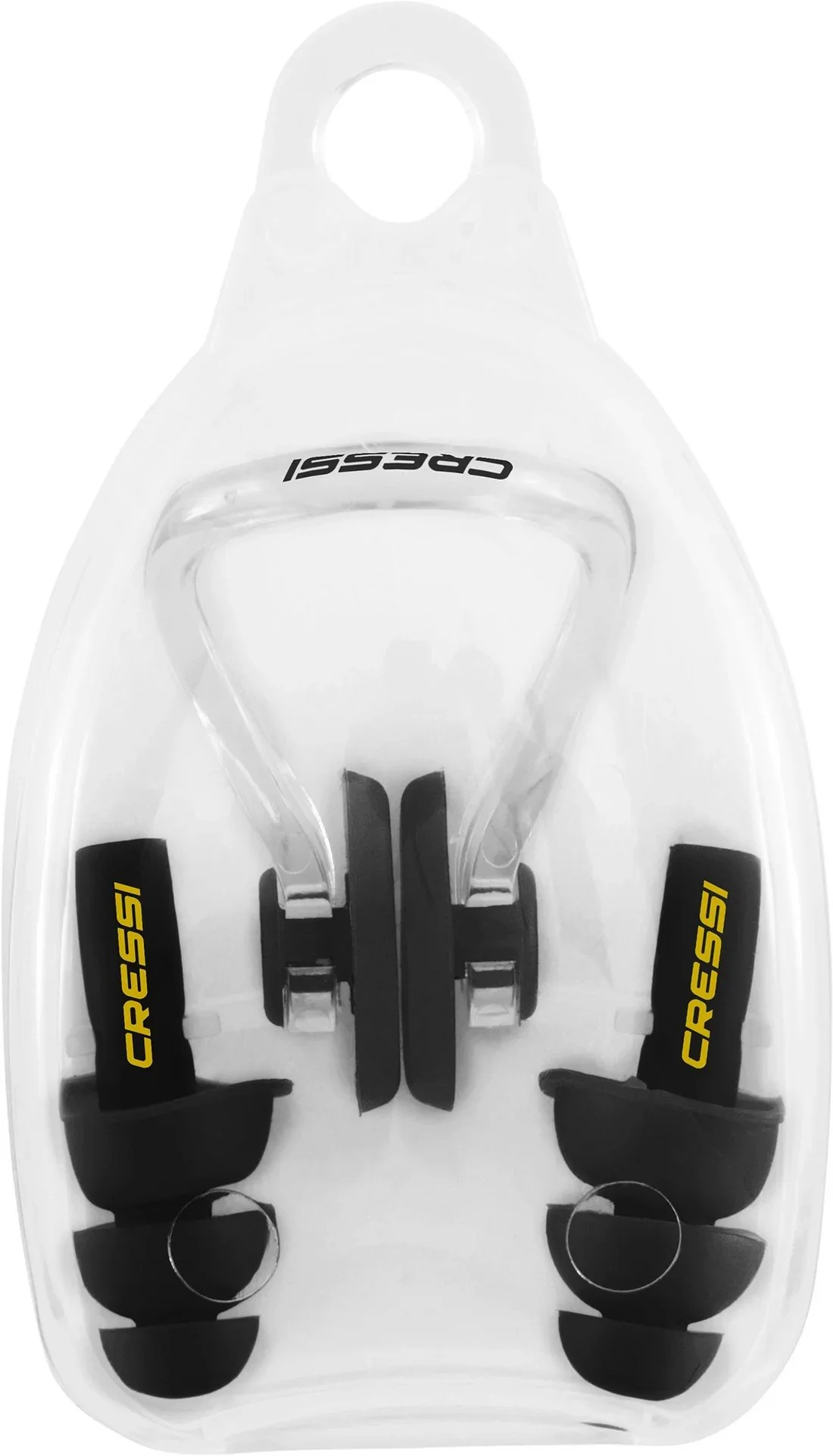 CRESSI Aqua Kit Ear Plugs + Nose Clip - Multi color - One Size - Black