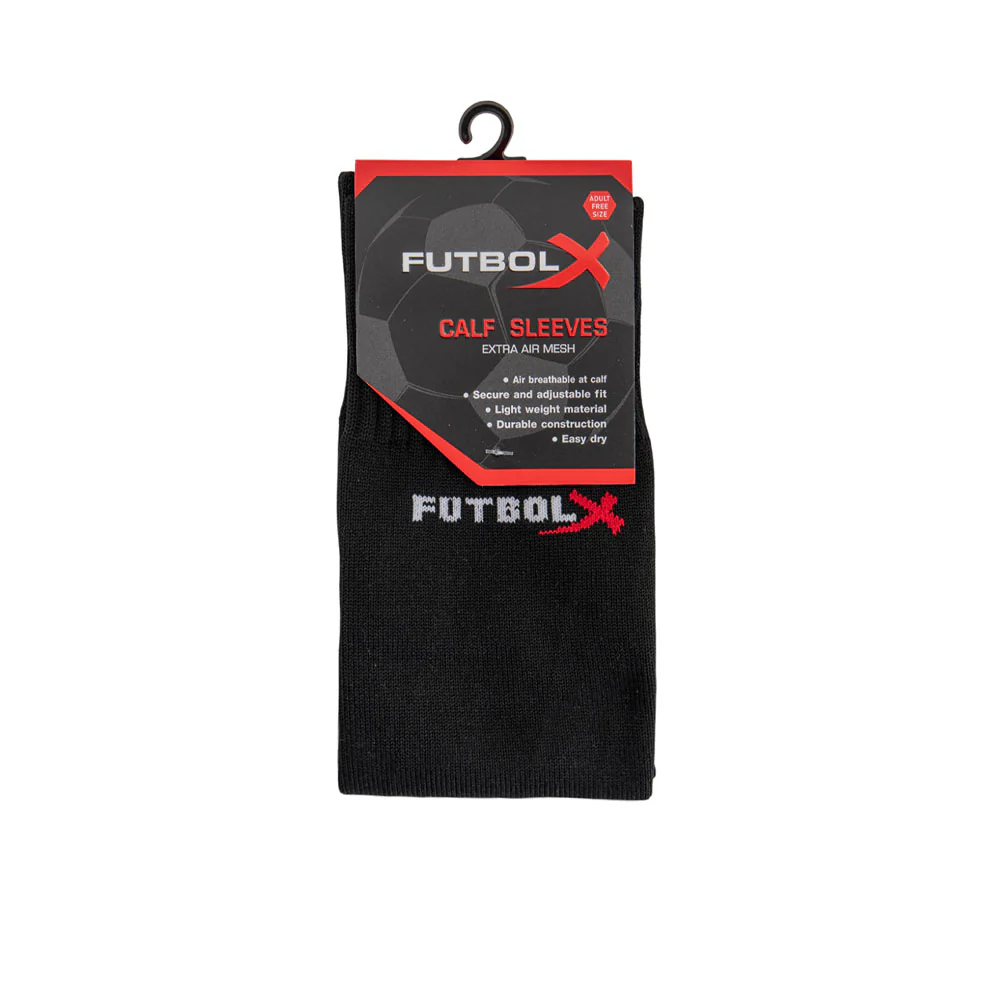 FUTBOLX Calf Sleeve S-EX Mesh Unisex socks - Black - ONE SIZE