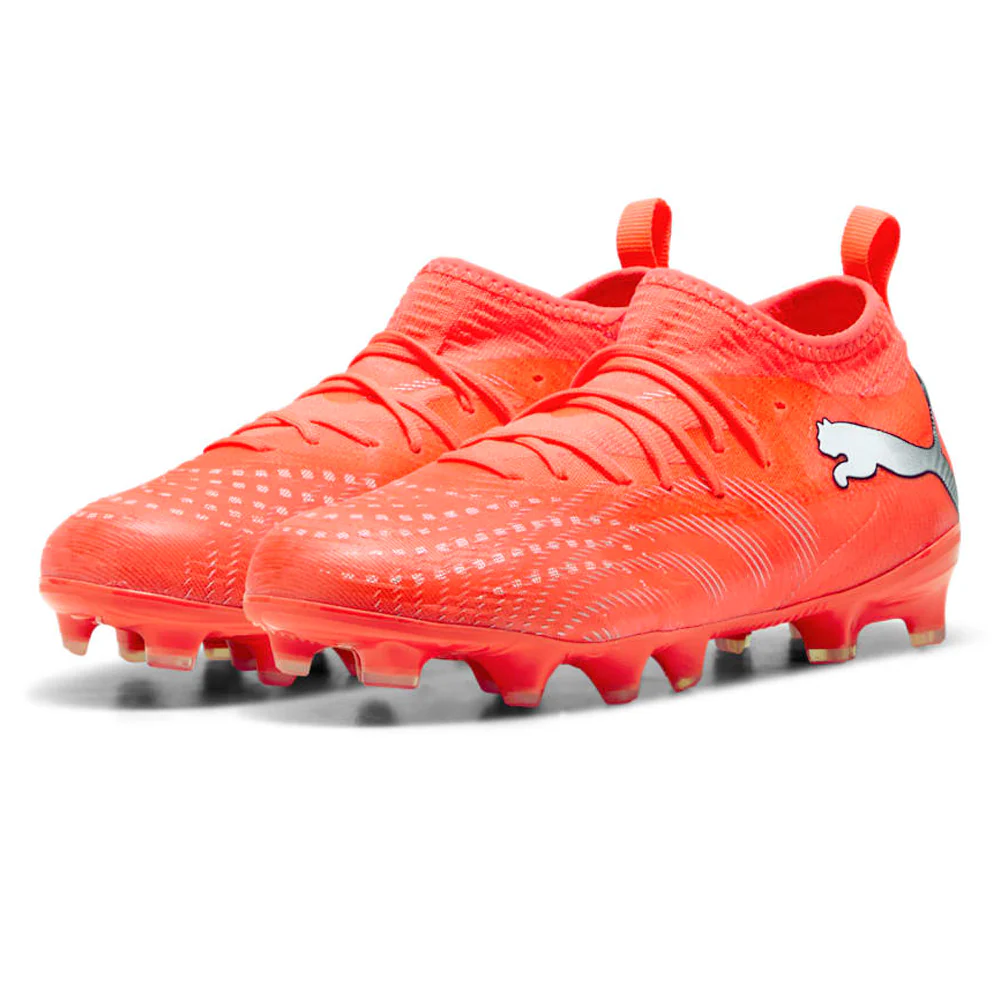 Футбольные бутсы для мальчиков Puma Future 9 Match FG/AG — цвет красный, размер UK 4